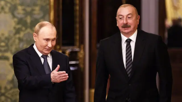 Путин и Алиев во время недавнего саммита СНГ в Москве