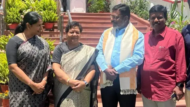 மணிப்பூர் சென்று திரும்பிய தமிழக எம்.பிக்கள்.