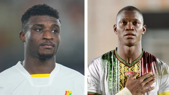 a ghanaian player and a malian pkayer 