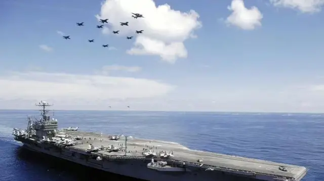 Dooniin Galaanaa Ameerikaa Abrahaam Liinkanjedhamu gara Iraanitti geeffame 