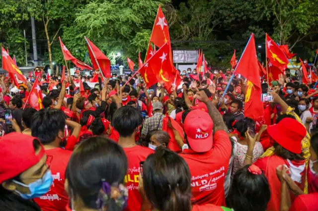 ၂၀၂၀ ရွေးကောက်ပွဲတုန်းက NLDပါတီ