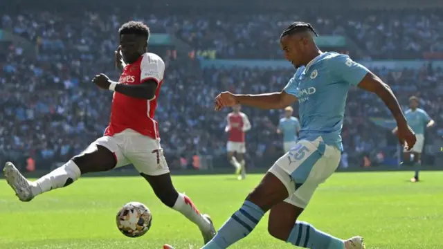 Bukayo Saka and Manuel Akanji