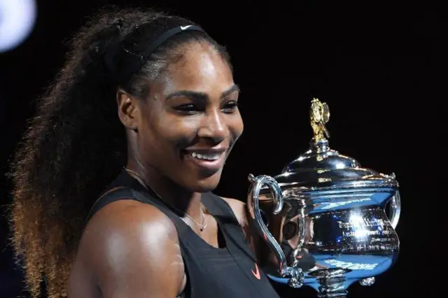 सेरेना विल्यम्स, 2017 साली ऑस्ट्रेलियन ओपनच्या विजेतेपदासह