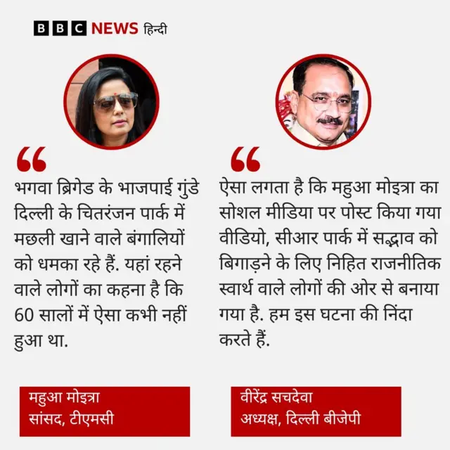 महुआ और बीजेपी का बयान