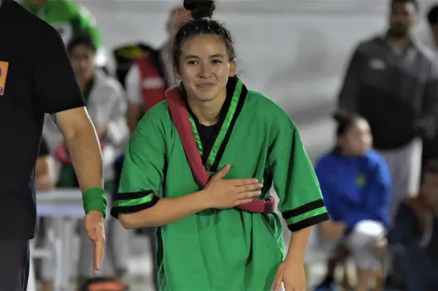 Ал эми Элзада Момунжанова кыздар арасында 55 кг салмакта алтын медалды багындырды.