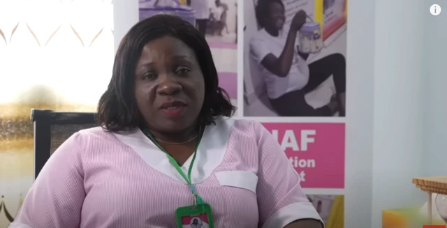 Mme Achi-Christelle, présidente de l'association Oasis de la maternité.