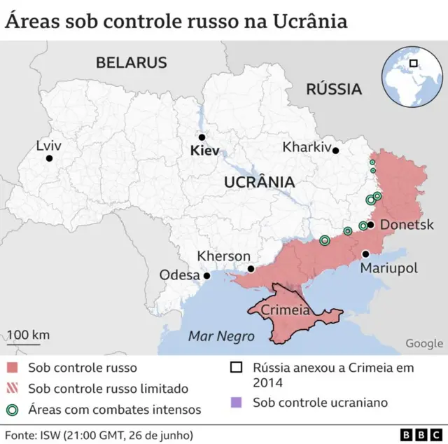 Maparealsbet.com logináreas sob controle russo na Ucrânia