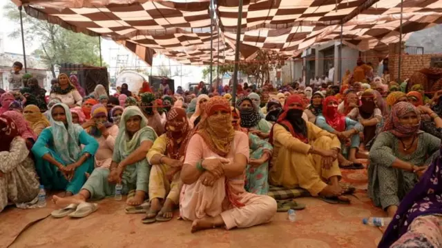 ਚਨੌਤ ਪਿੰਡ 'ਚ ਚੱਲ ਰਹੇ ਅੰਦੋਲਨ ਦੀ ਤਸਵੀਰ