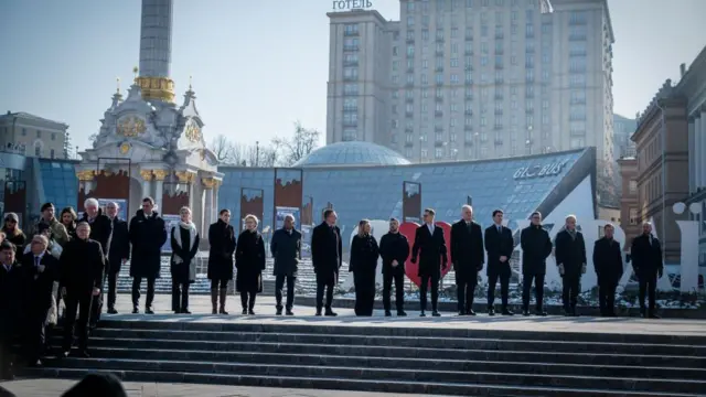 यूक्रेन पहुंचे यूरोप के नेता 