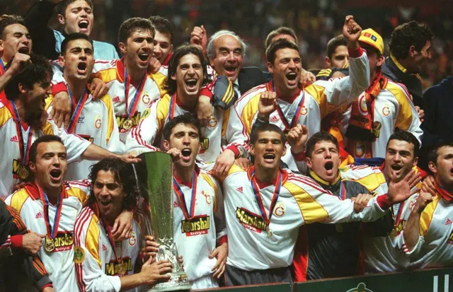Galatasaray UEFA Kupası tören