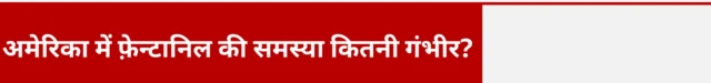 अमेरिका में फ़ेन्टानिल की समस्या कितनी गंभीर?