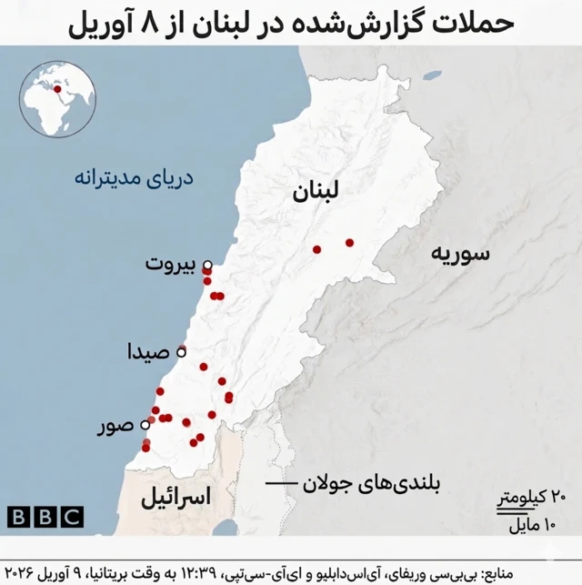 حملات اسرائیل به لبنان