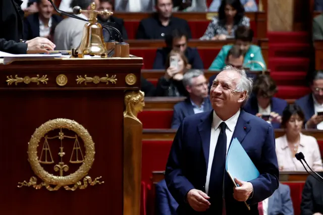 صورة لرئيس الوزراء الفرنسي السابق، فرانسوا بايرو.