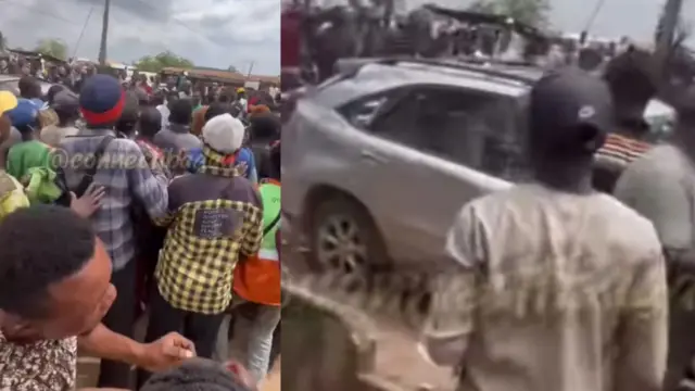 Ọpọ ero pejọ nibi ti wọn ti n lu Dokita Afolabi lagbegbe Ologuneru niluu Ibadan