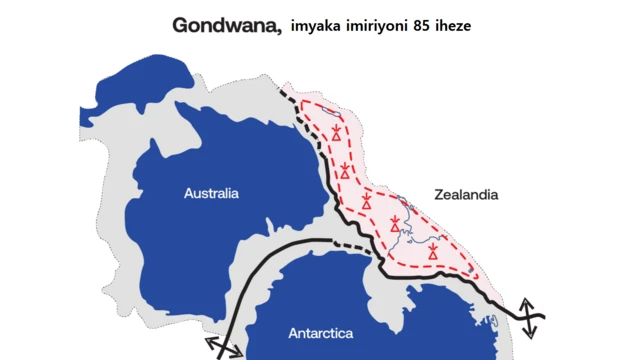 Igihe Zealandia yitandukanya na Gondwana