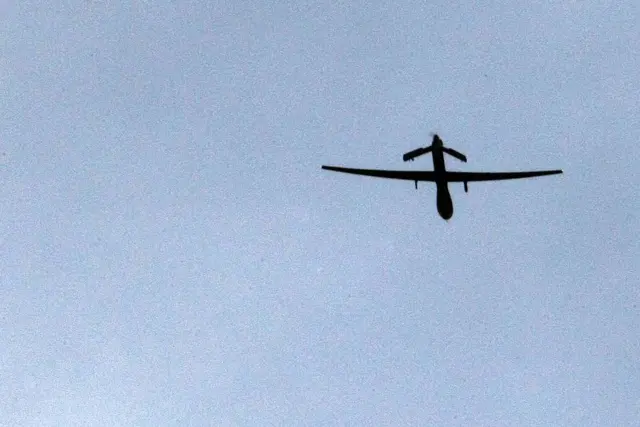 अफगाणिस्तानात कंदहारच्या आकाशात उडणारं अमेरिकन ड्रोन 