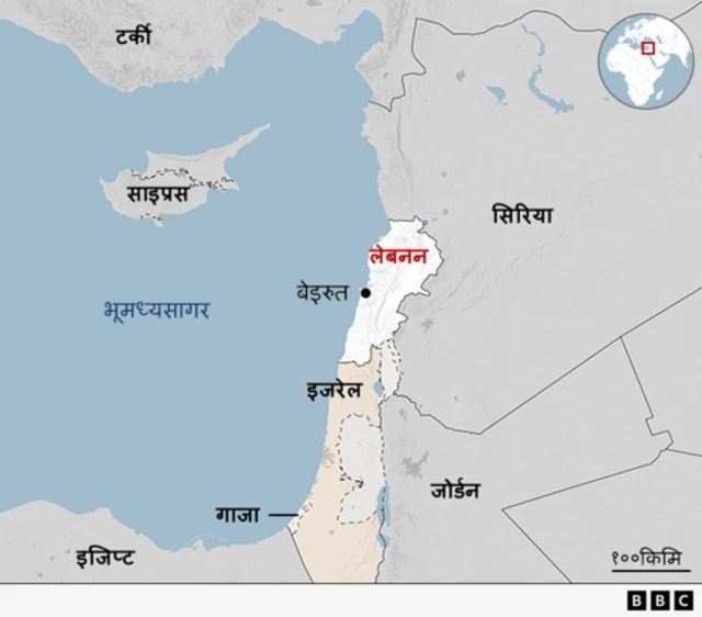 लेबनन र आसपासका क्षेत्र