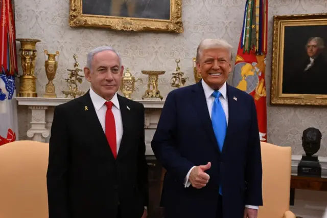 Netanyahu y Trump.