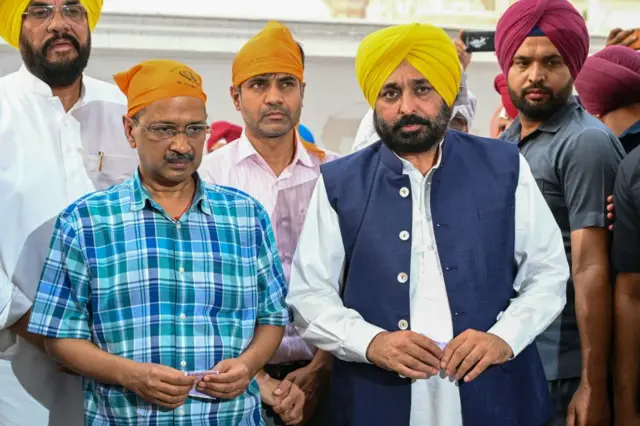 ਅਰਵਿੰਦ ਕੇਜਰੀਵਾਲ, ਭਗਵੰਤ ਮਾਨ