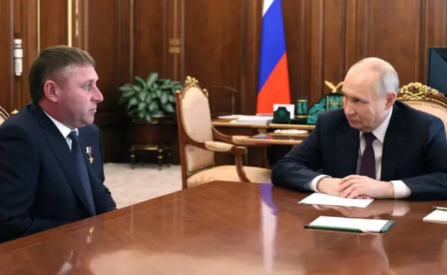 Александр Шуваев на встрече с Владимиром Путиным в Кремле, 13 мая 2026 года