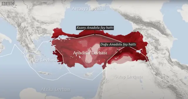 Türkiye'de yer alan kıta levhaları 