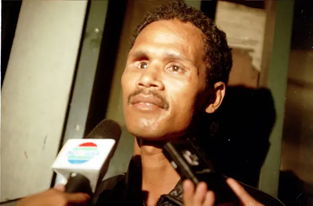 Hercules, saat diwawancara oleh wartawan di Jakarta, 1997.