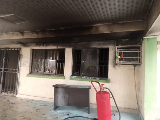 Ụlọọrụ Inec a gbara ọkụ