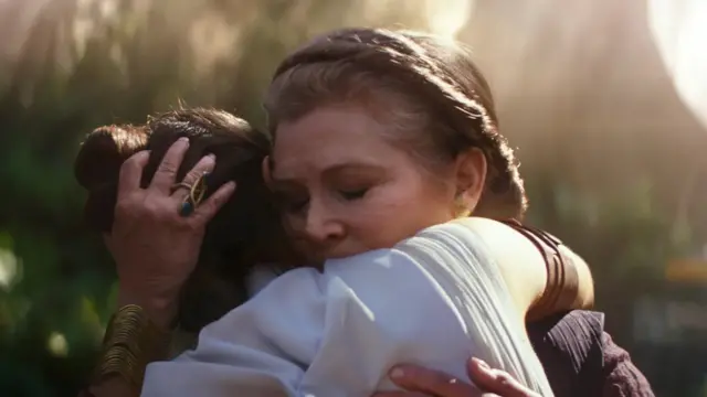 Carrie Fisher was "resurrected" through the use of CGI for her appearance as Princess Leia in the Star Wars film, The Rise of Skywalker film