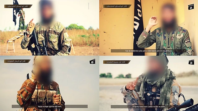 Wani hoton bidiyo da ke nuna 'yan ƙasar waje masu bai wa mayaƙan IS horo a Najeriya