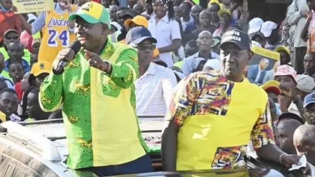 Gachagua na Ruto wakati wa kampeni ya uchaguzi 2022