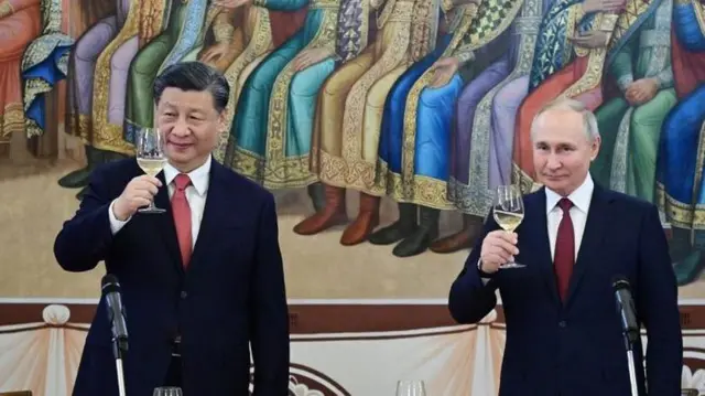 প্রেসিডেন্ট শি জিন পিং ও প্রেসিডেন্ট পুতিন