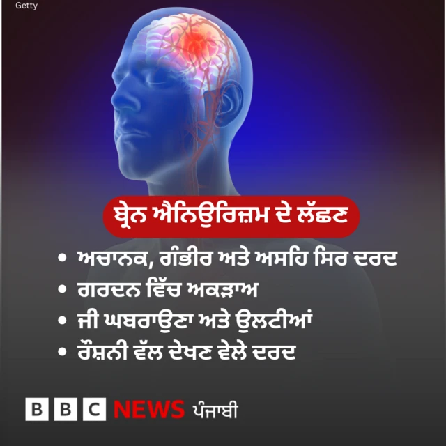 ਬ੍ਰੇਨ ਐਨਿਉਰਿਜ਼ਮ