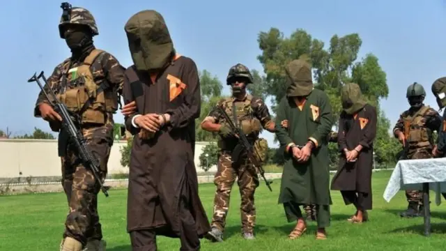 ২০২০ সালে আফগান বাহিনীর হাতে আটক আইএসকেপি'র ক‌য়েকজন সদস্য