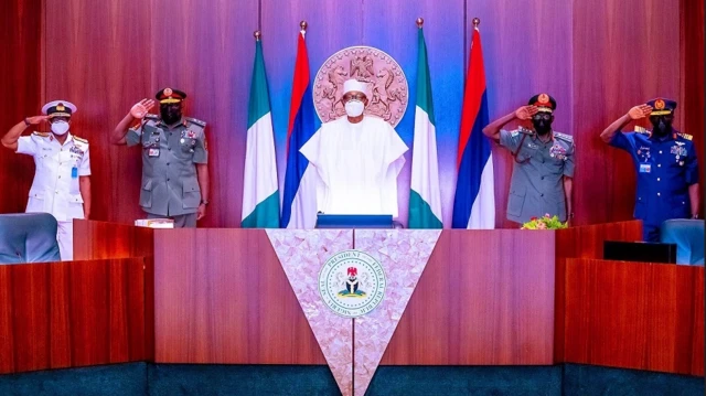 Buhari da jami'an tsaro 