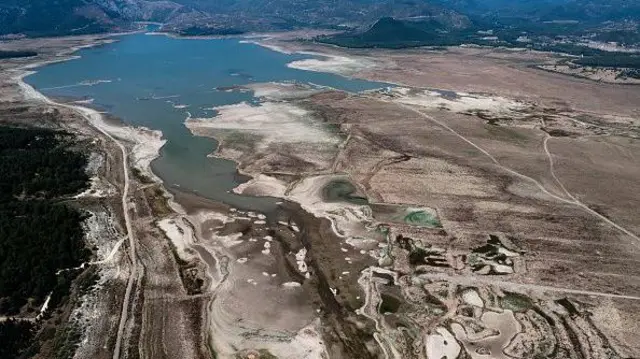 Tahtalı Barajı'nın yukarıdan görüntüsü - 11 Temmuz 2025
