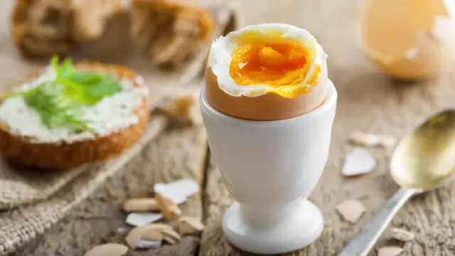 Ilustrasi sarapan telur ayam.