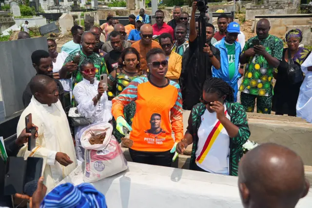 Peter Rufai making his final journey home