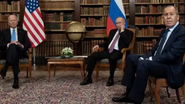 Aarẹ Amẹrika, Biden, aarẹ Russia, Putin ati Lavrov ati asaaju ijọba mii