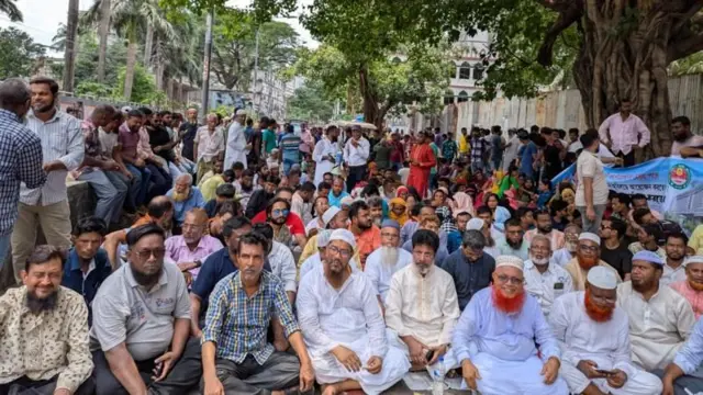 বিএনপি কর্মীদের অবস্থান কর্মসূচি