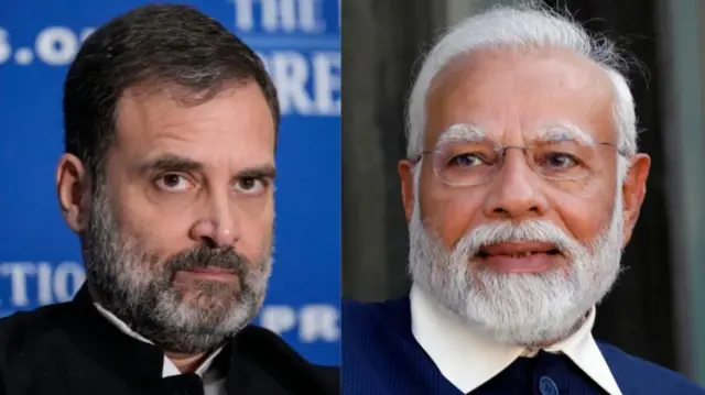 राहुल गांधी, नरेंद्र मोदी