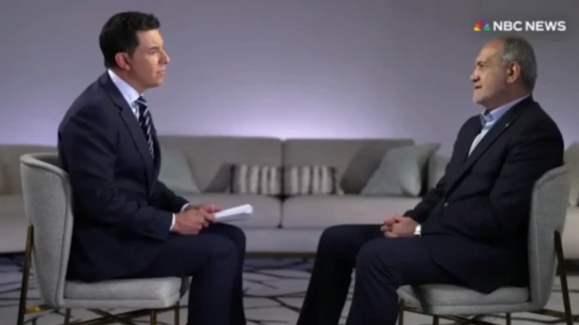 مسعود پزشکیان در گفت‌وگو با شبکه ان‌بی‌سی