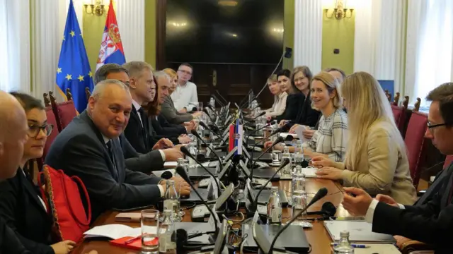 Kaja Kalas sa predstavnicima opozicionih partija u Srbiji