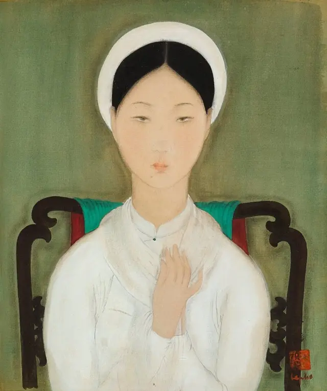 Bức tranh “Vietnamese Lady” (Việt Nam nữ sĩ) của họa sĩ Lê Phổ