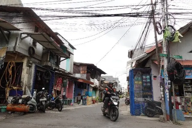 Jalan yang pernah disebut banjir geng di daerah Matraman, Jakarta Timur.