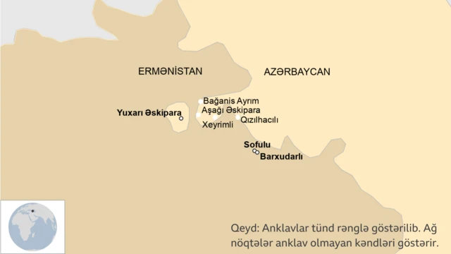 Azərbaycanın anklav kəndləri, qazağın 7 kəndi