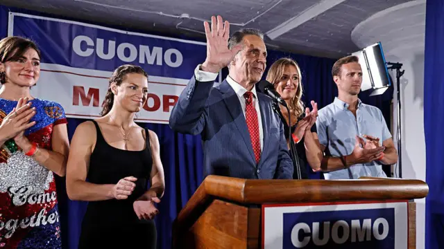 Куомо во время предвыборной кампании
