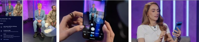 سه عکس متفاوت در کنار هم چیده شده‌اند