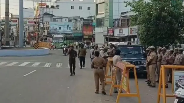 ईडीच्या कारवाईच्या पार्श्वभूमीवर हॉस्पिटलबाहेर असलेला बंदोबस्त 