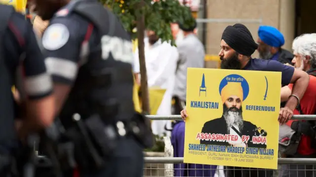 निज्जर की हत्या के बाद कनाडा में विरोध प्रदर्शन
