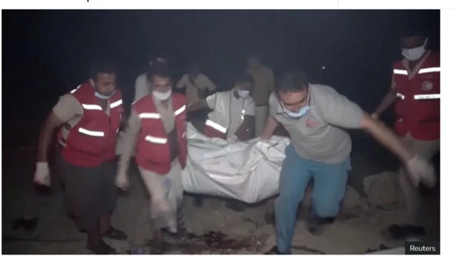 Oku awọn eeyan ni wọn n gbe lọ yii lati ibi ibugbamu naa